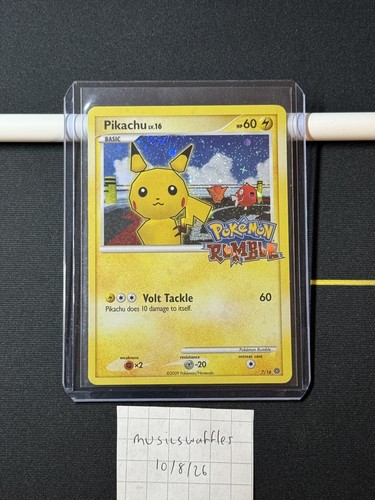 Pikachu pokemon rumble holo - pikachu,
