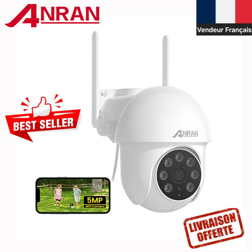 Caméra sécurité wifi anran - caméra,