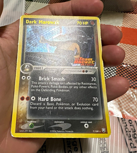 Dark marowak 109 ex team - dark,