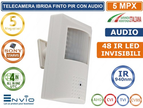Telecamera ibrida finto pir - telecamera,