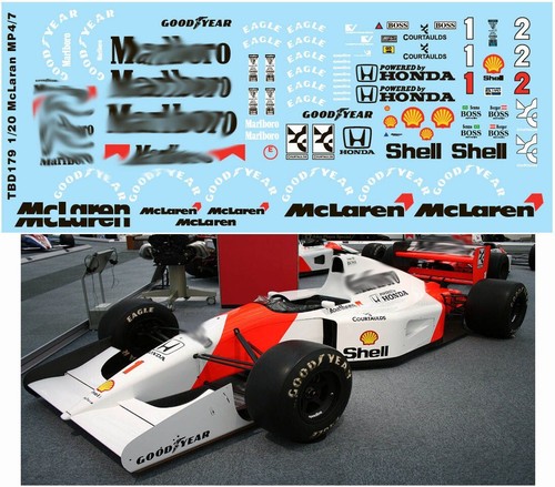 Decals per mclaren - 1/20,