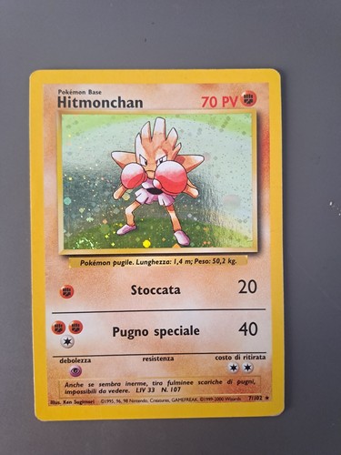 Pokemon tcg hitmonchan base - tcg,
