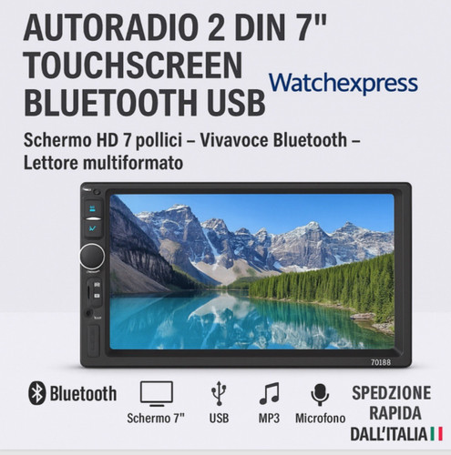 Stereo bluetooth autoradio - stereo,