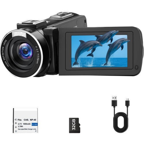 Videocamera 48mp 18x zoom - videocamera,