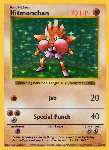 Hitmonchan 102 pokemon - hitmonchan,
